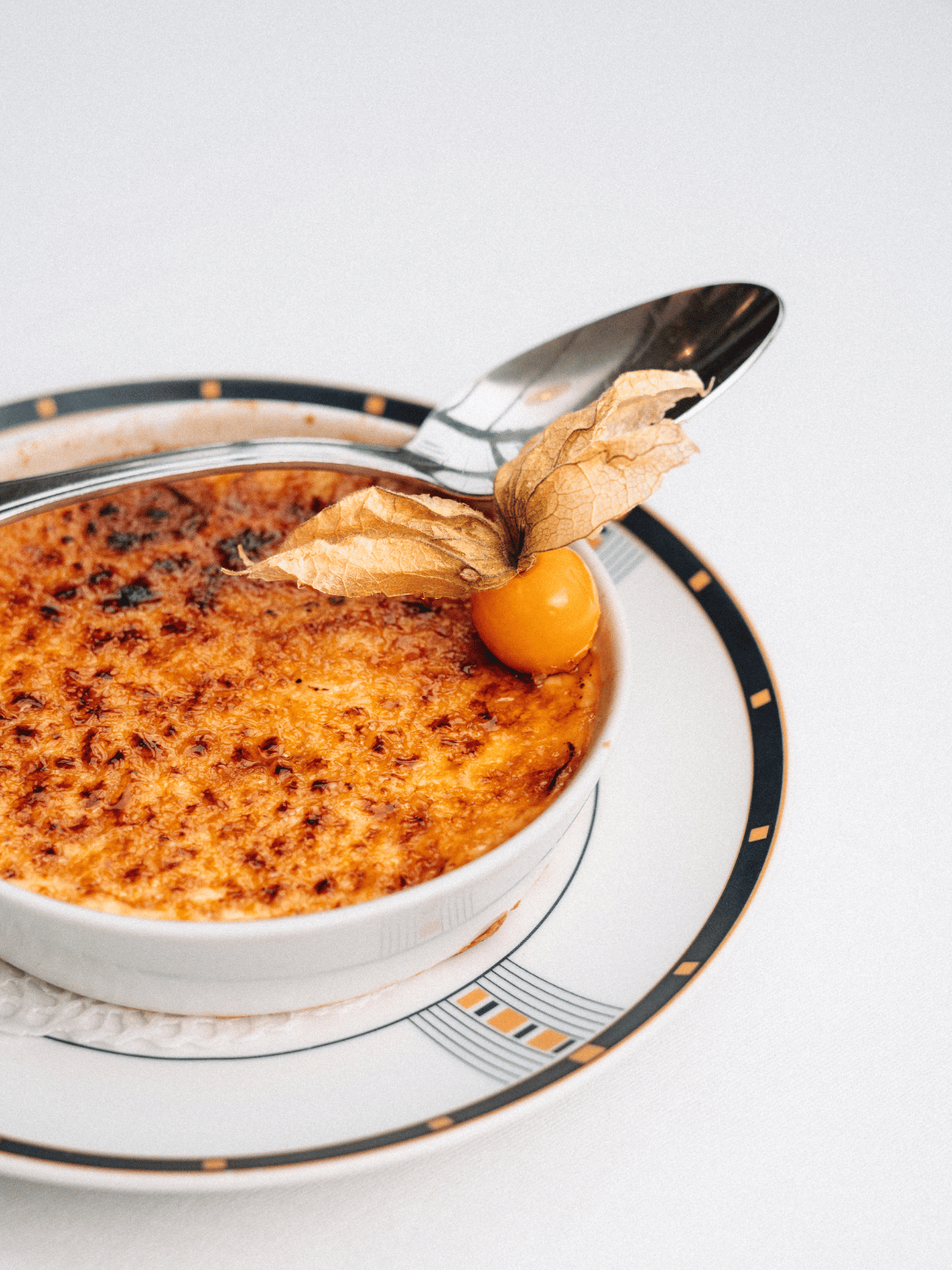 Crème brûlée du restaurant Le Grignot face au Volcan au Havre